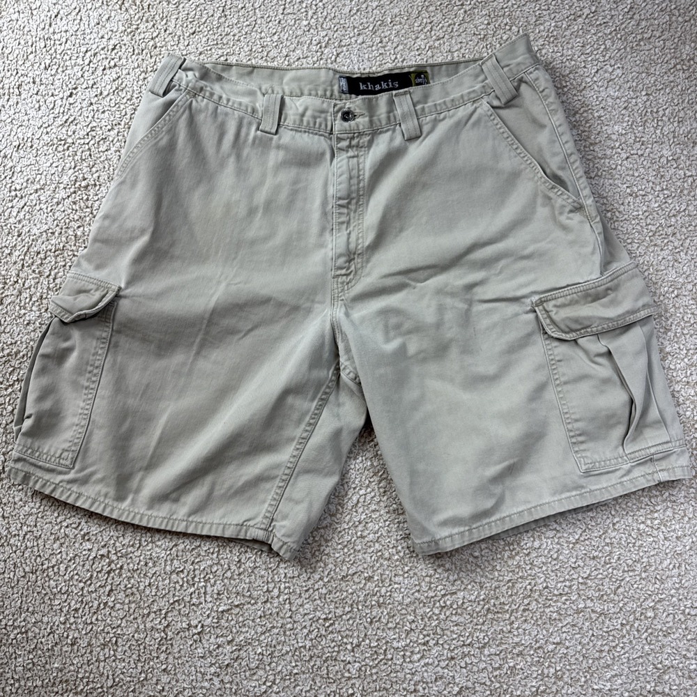 Vtg Levis SilverTab Khakis Carpenter Shorts Utility Pockets Baggy 90s Y2K Men 38